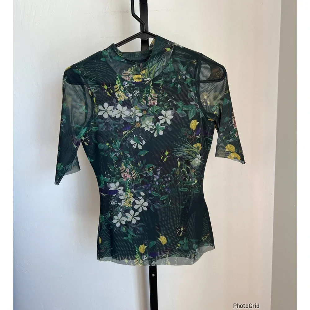 Ted Baker 3 Piece Botanical Pant Blazer Top Set Ted Baker size 0 = 2 - Picture 4 of 5